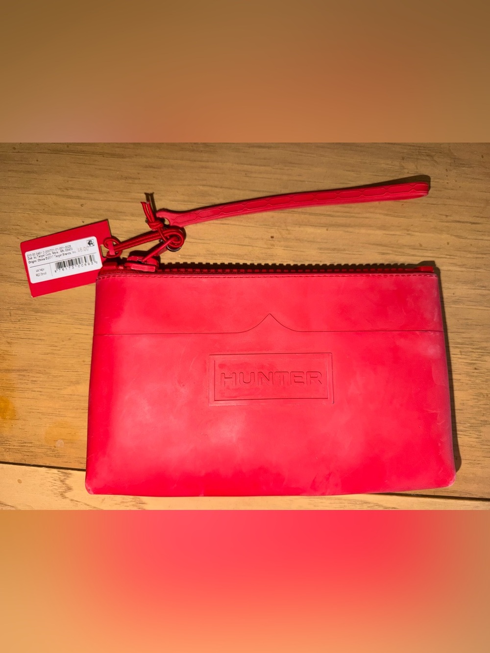 Hunter x Target Red Wristlet Pouch size small